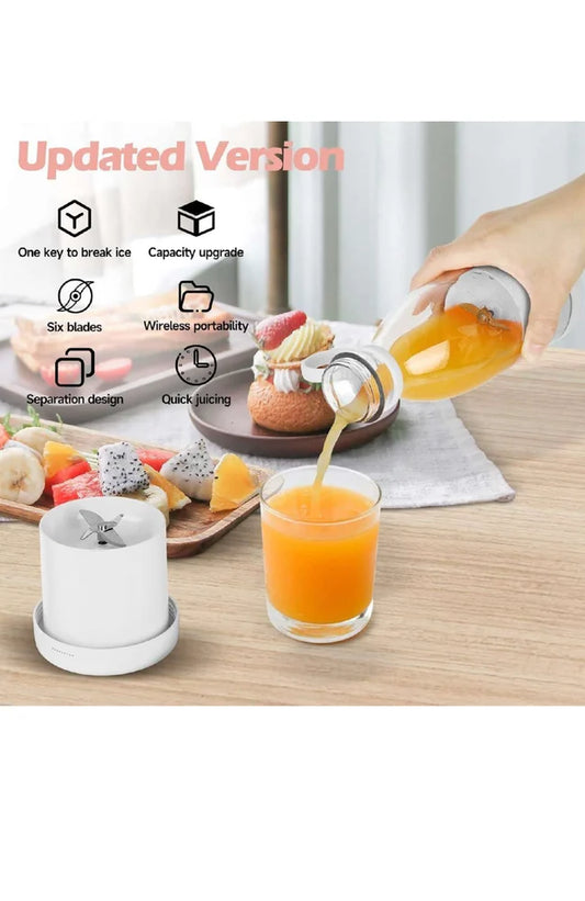 Glass Portable Usb Juicer Bottle Blender, Bottle Juicer, 500 ml
